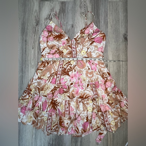 Saints And Secret Cynthia Floral Mini Dress Size Large - Picture 5 of 9
